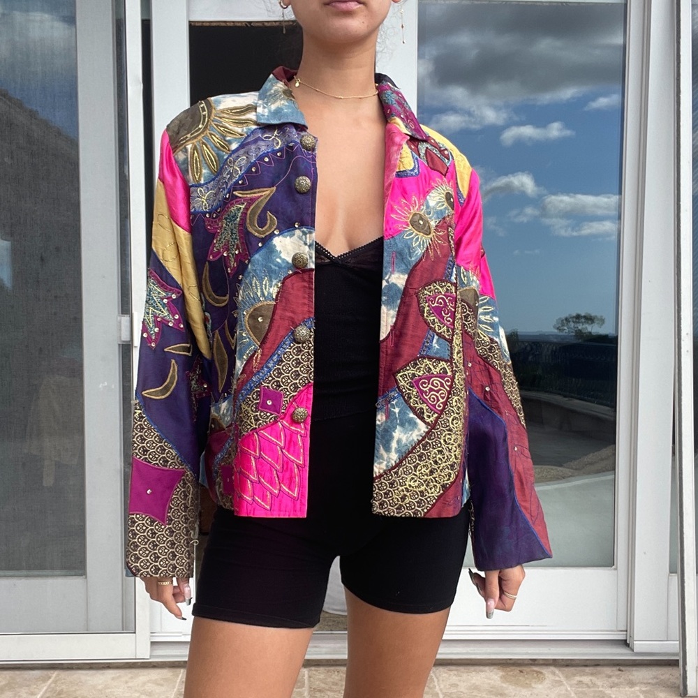Colorful Embroidered Jacket - Picture 5 of 6